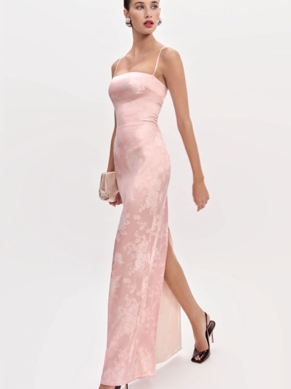 NWT Reformation Frankie Powder Pink Dress Size 12